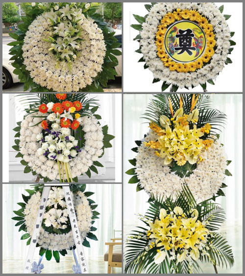 山东青岛平度市店子镇董家庙村花圈速递